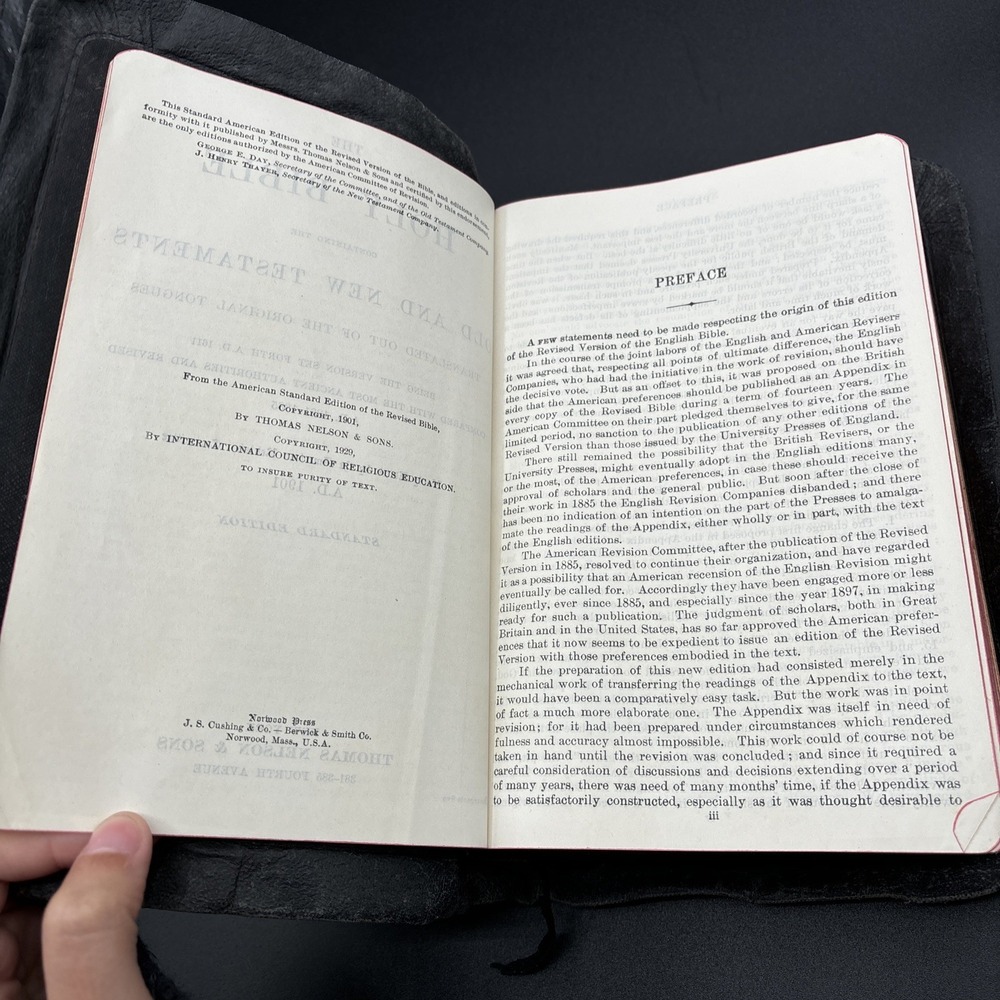 Holy Bible Teacher's Edition American Standard Thomas Nelson 1901-1929‎ - Picture 9 of 14